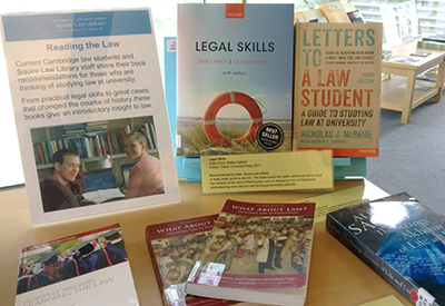 Reading the Law book display