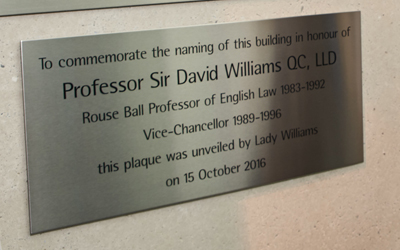 Naming of the Law Faculty building
