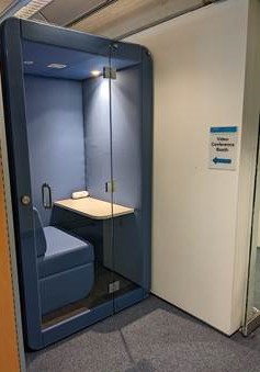 Squire Law Library acoustic booth